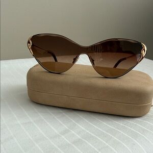 Elegant Brown Sunglasses-Chloe Curtis CE163S